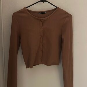 Zara brown top